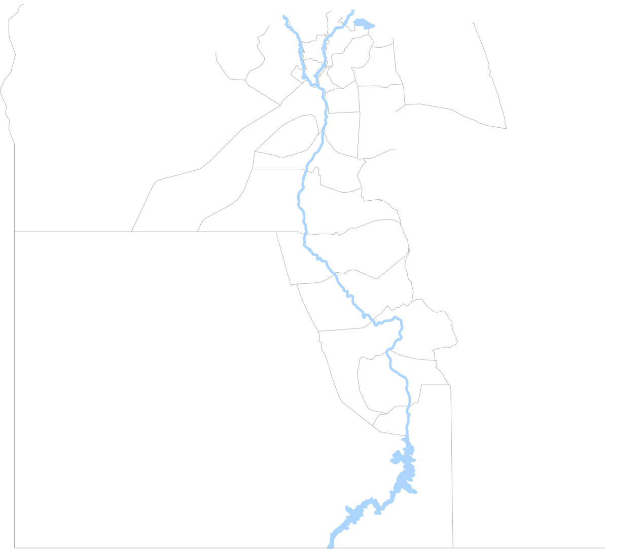Official map of Egypt