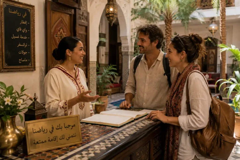 Marrakech Riad Arabic: 10 Phrases for Check-In and Your Room